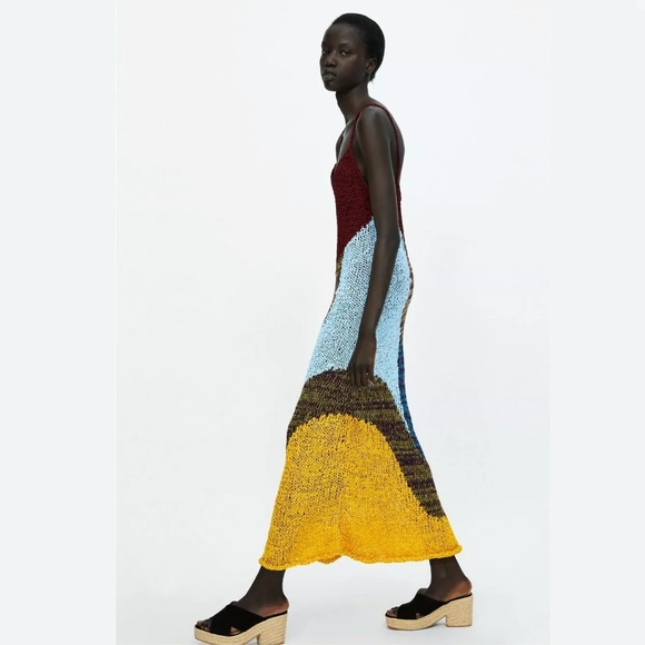 Zara Dresses & Skirts - Zara Knit Multicolor Dress